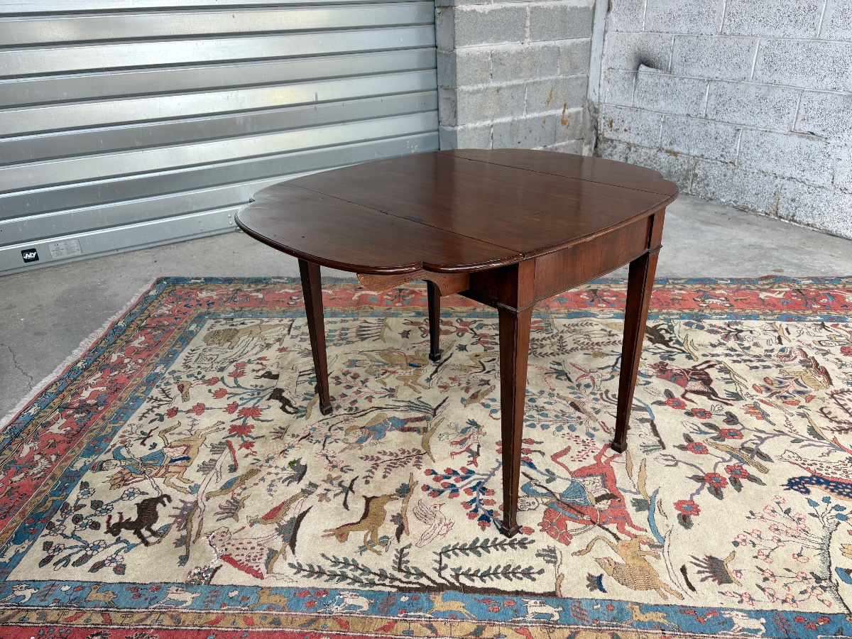 Table, à volers anglaise en acajou d’époque XIXe siècle