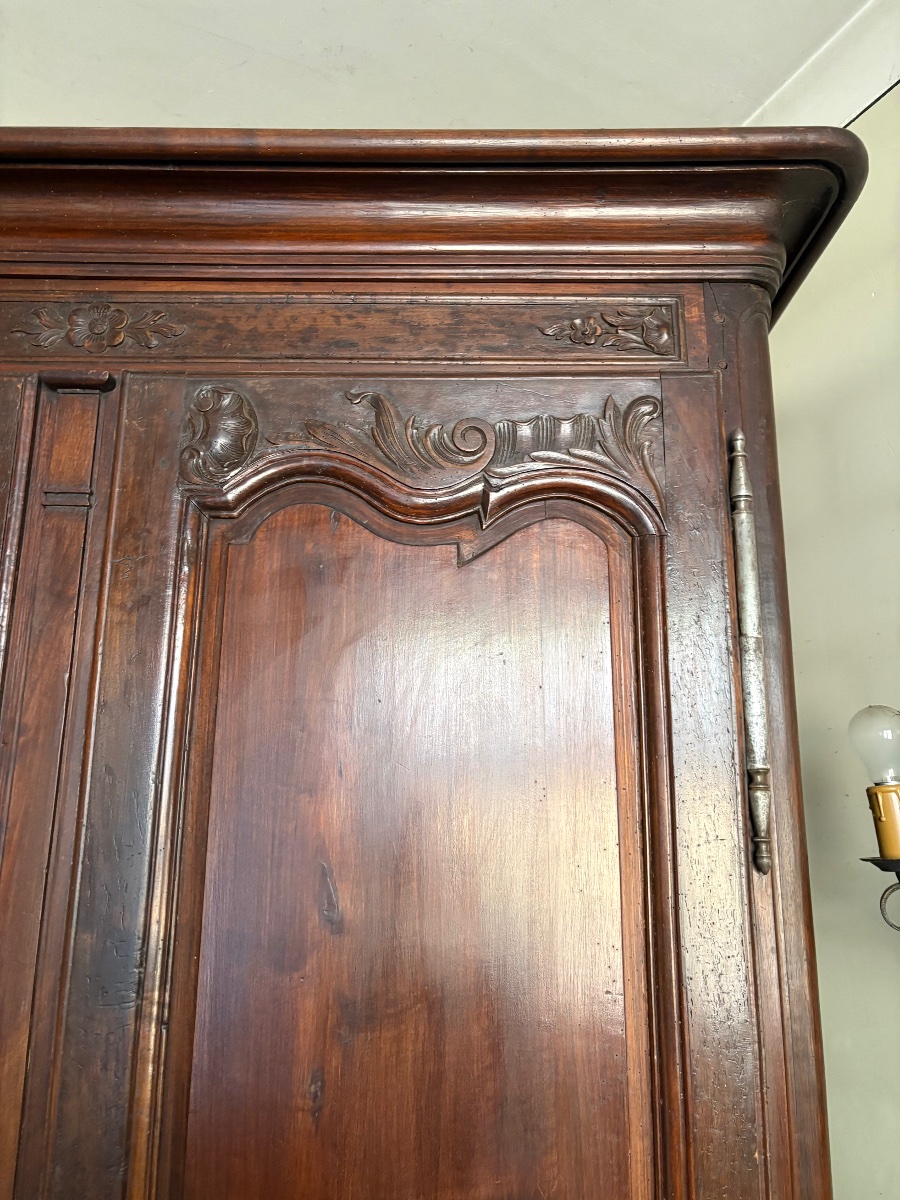 Armoire, provençale, Louis XV, en noyer d’époque XVIIIe siècle-photo-1