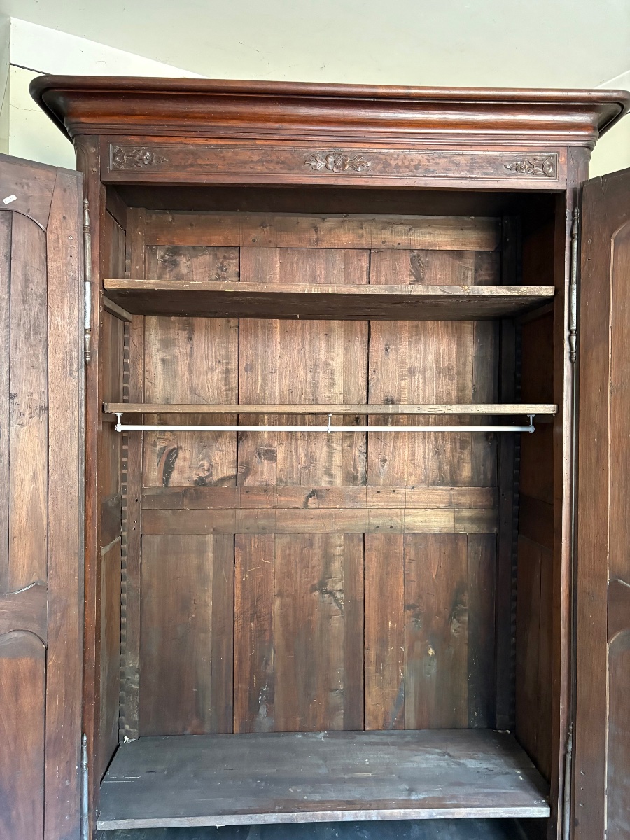 Armoire, provençale, Louis XV, en noyer d’époque XVIIIe siècle-photo-2