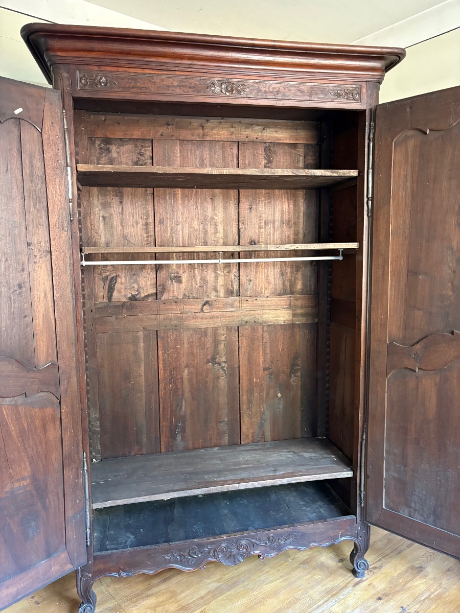 Armoire, provençale, Louis XV, en noyer d’époque XVIIIe siècle-photo-3