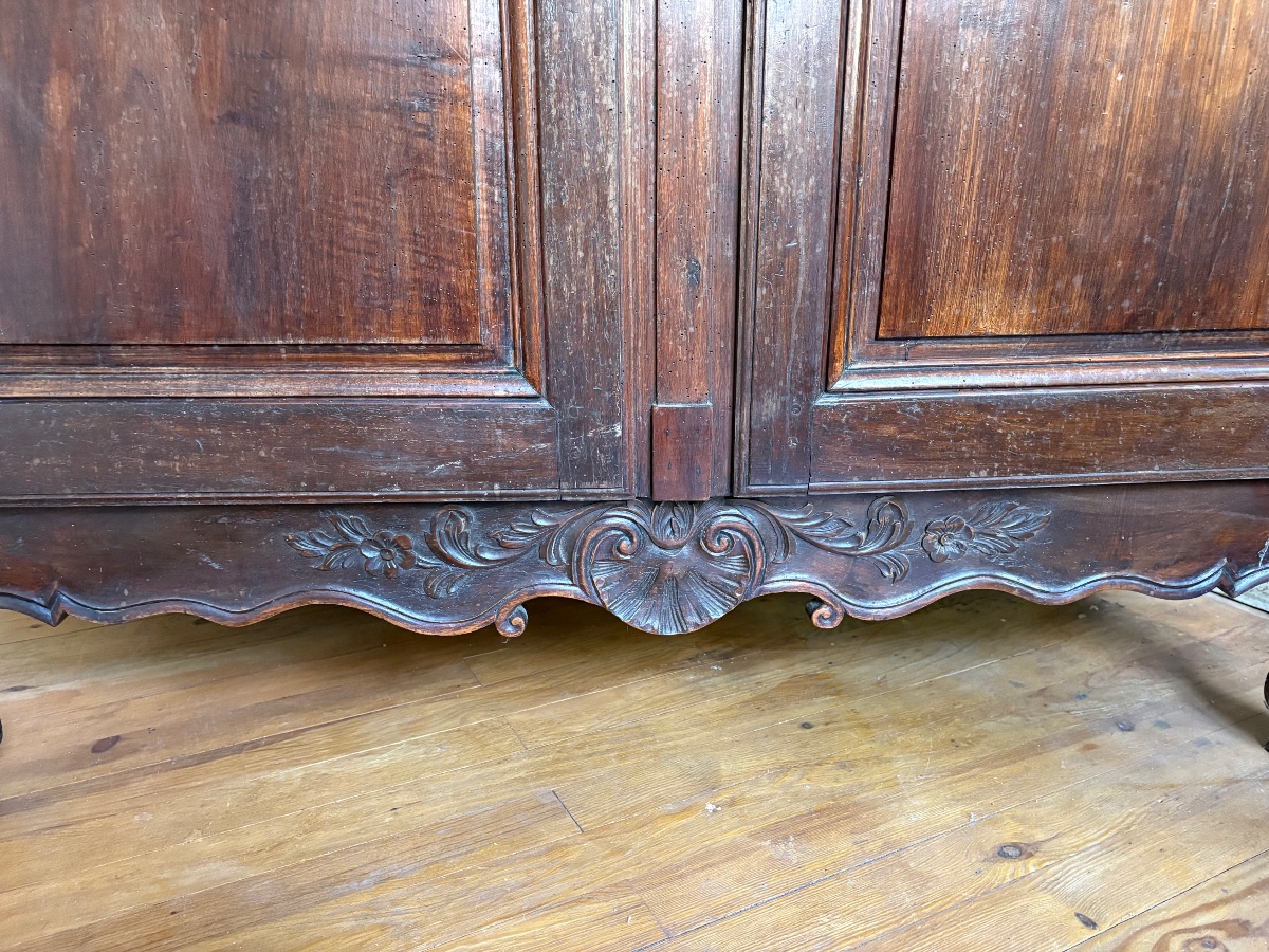 Armoire, provençale, Louis XV, en noyer d’époque XVIIIe siècle-photo-5
