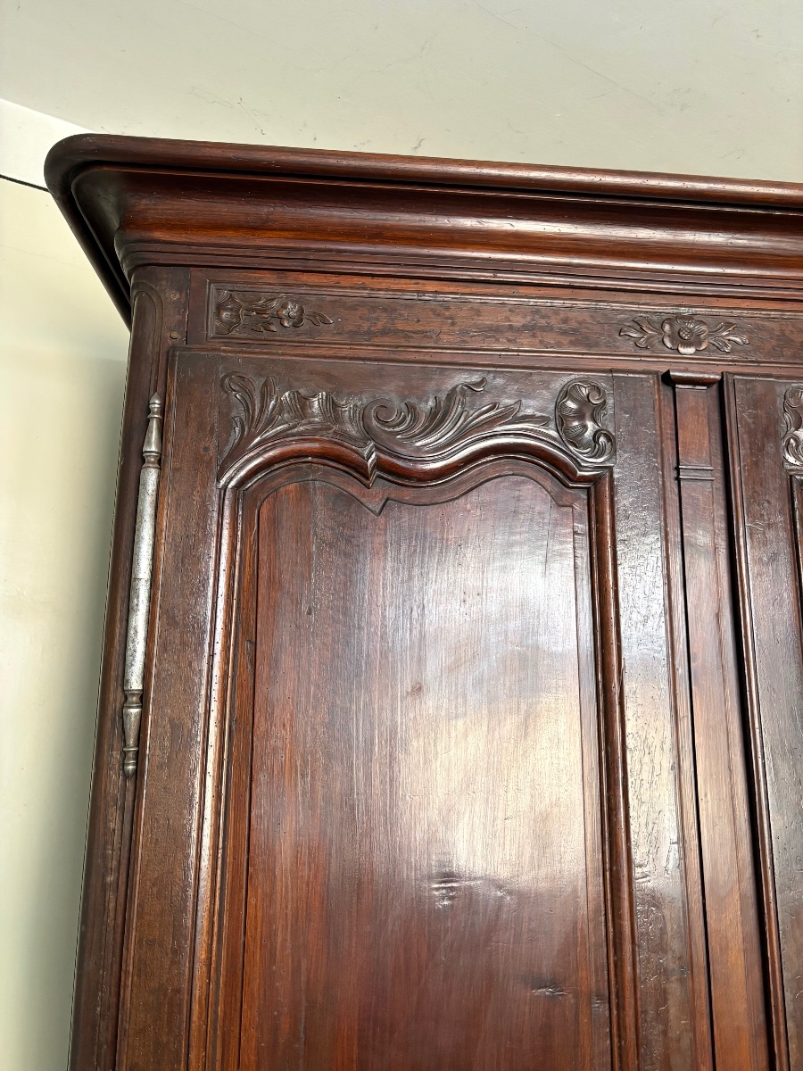 Armoire, provençale, Louis XV, en noyer d’époque XVIIIe siècle-photo-6