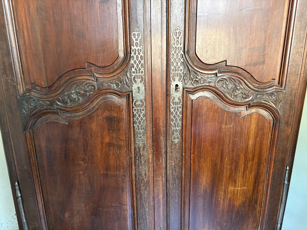 Armoire, provençale, Louis XV, en noyer d’époque XVIIIe siècle-photo-7