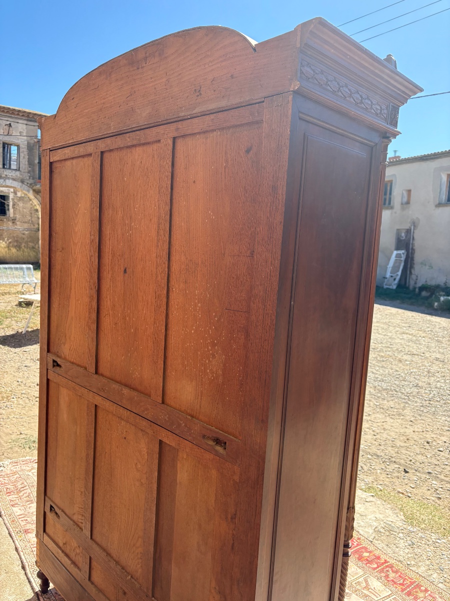 Bookcase, Louis XVI-style Display Cabinet, Made Of Walnut, 19th Century-photo-2