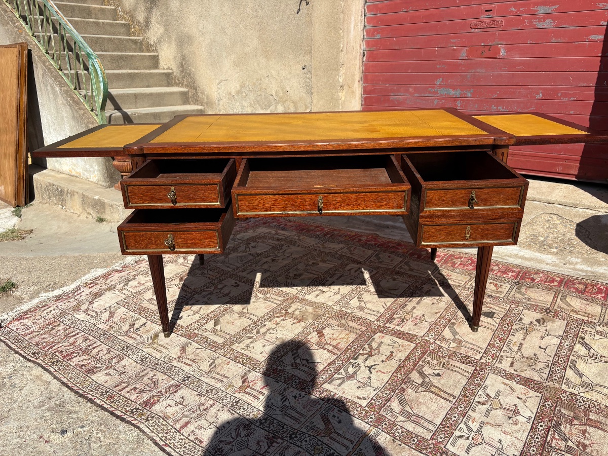 Louis XVI-style Double-sided Desk, Period Style, 1900-photo-2
