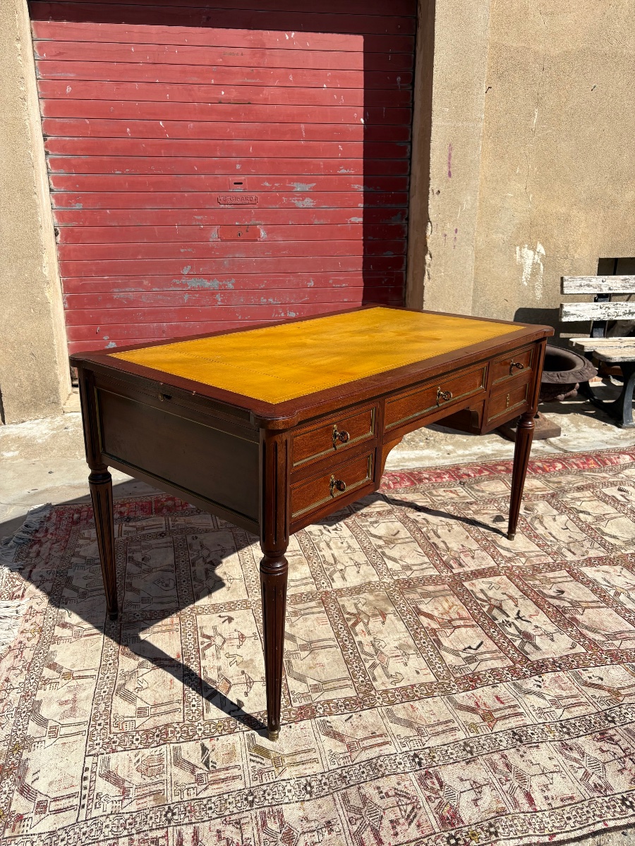 Louis XVI-style Double-sided Desk, Period Style, 1900-photo-8