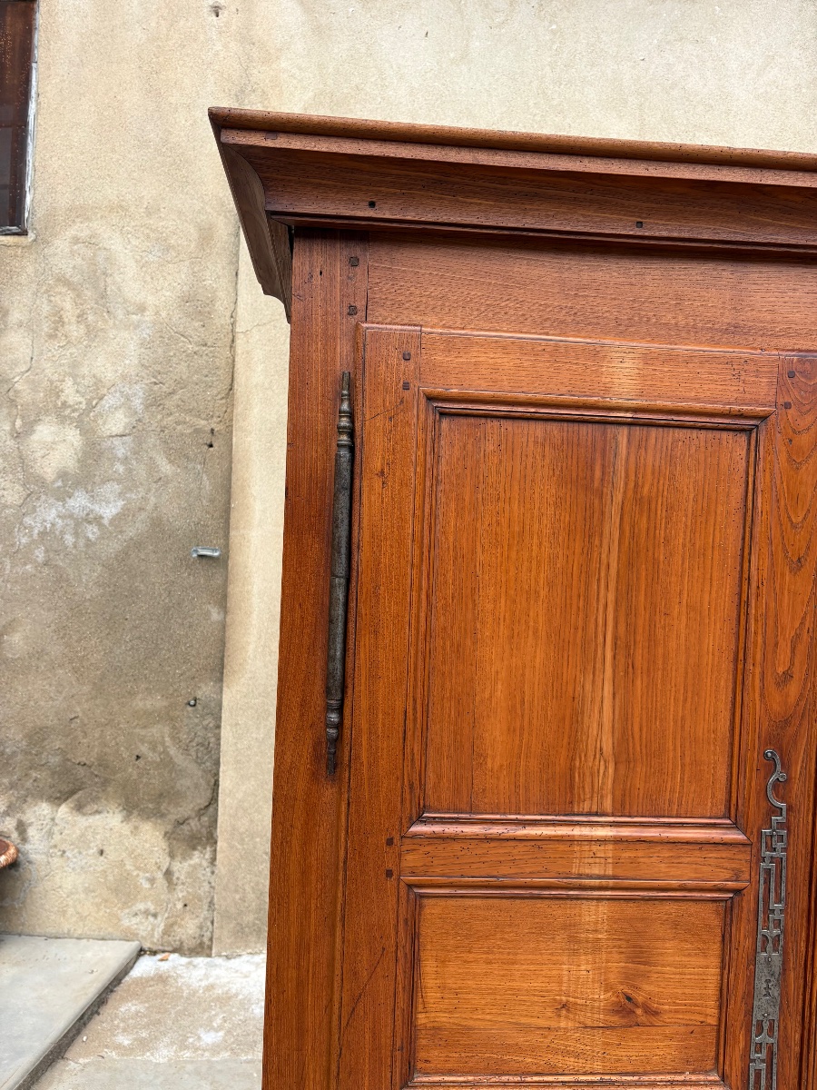 Armoire, Louis XV, en bois, fruitier, époque XVIIIe siècle-photo-6