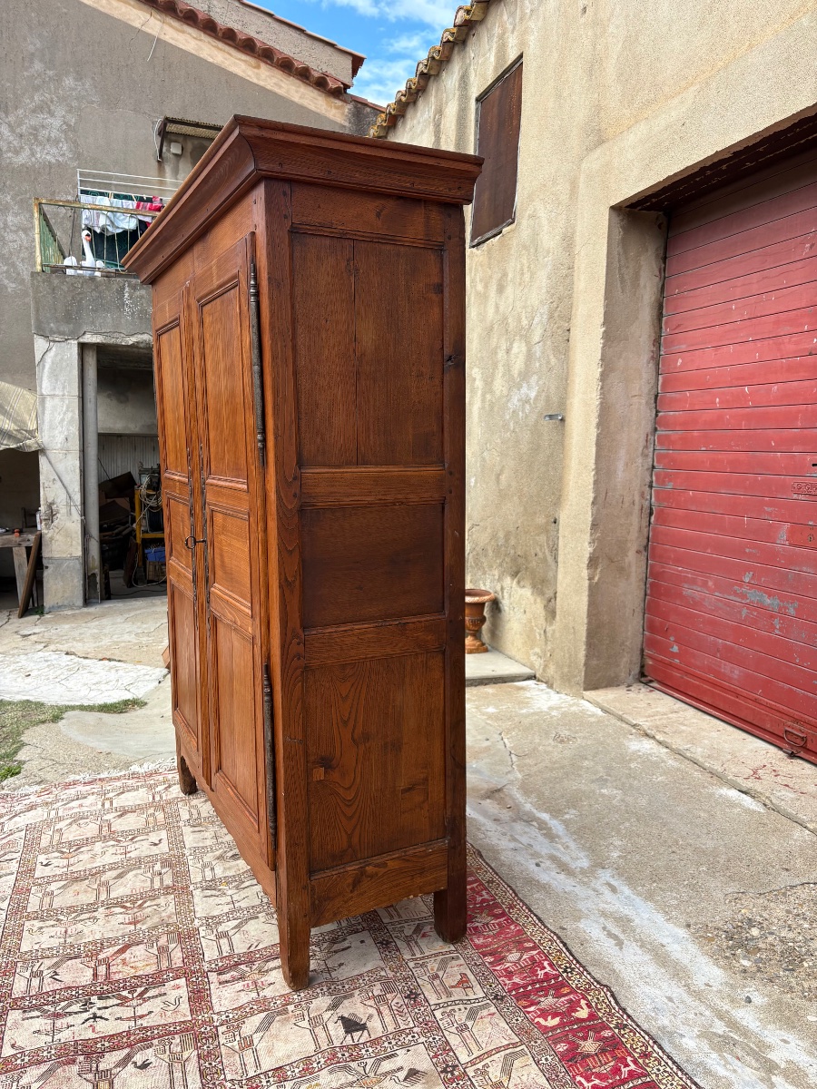 Armoire, Louis XV, en bois, fruitier, époque XVIIIe siècle-photo-7