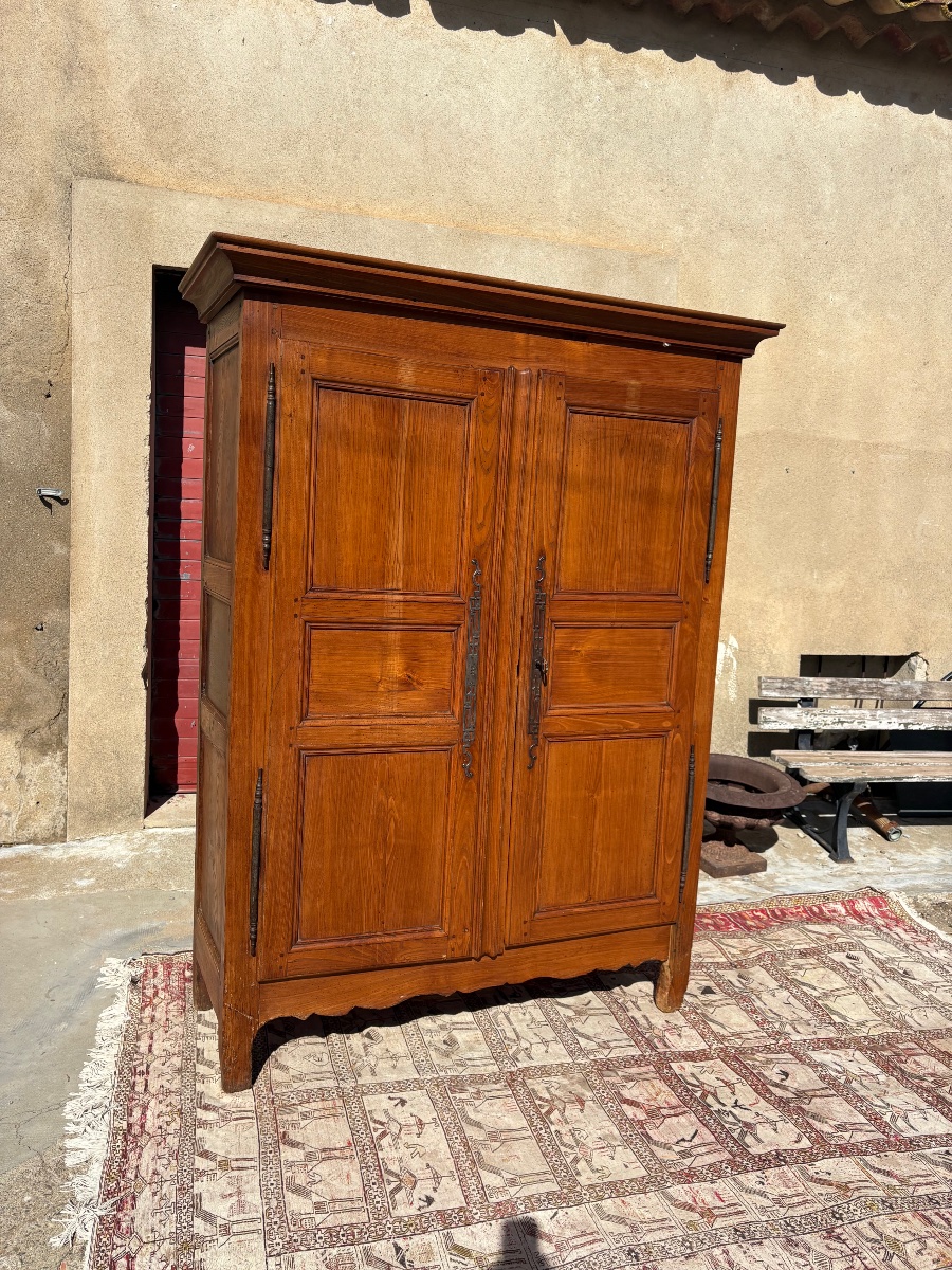 Armoire, Louis XV, en bois, fruitier, époque XVIIIe siècle