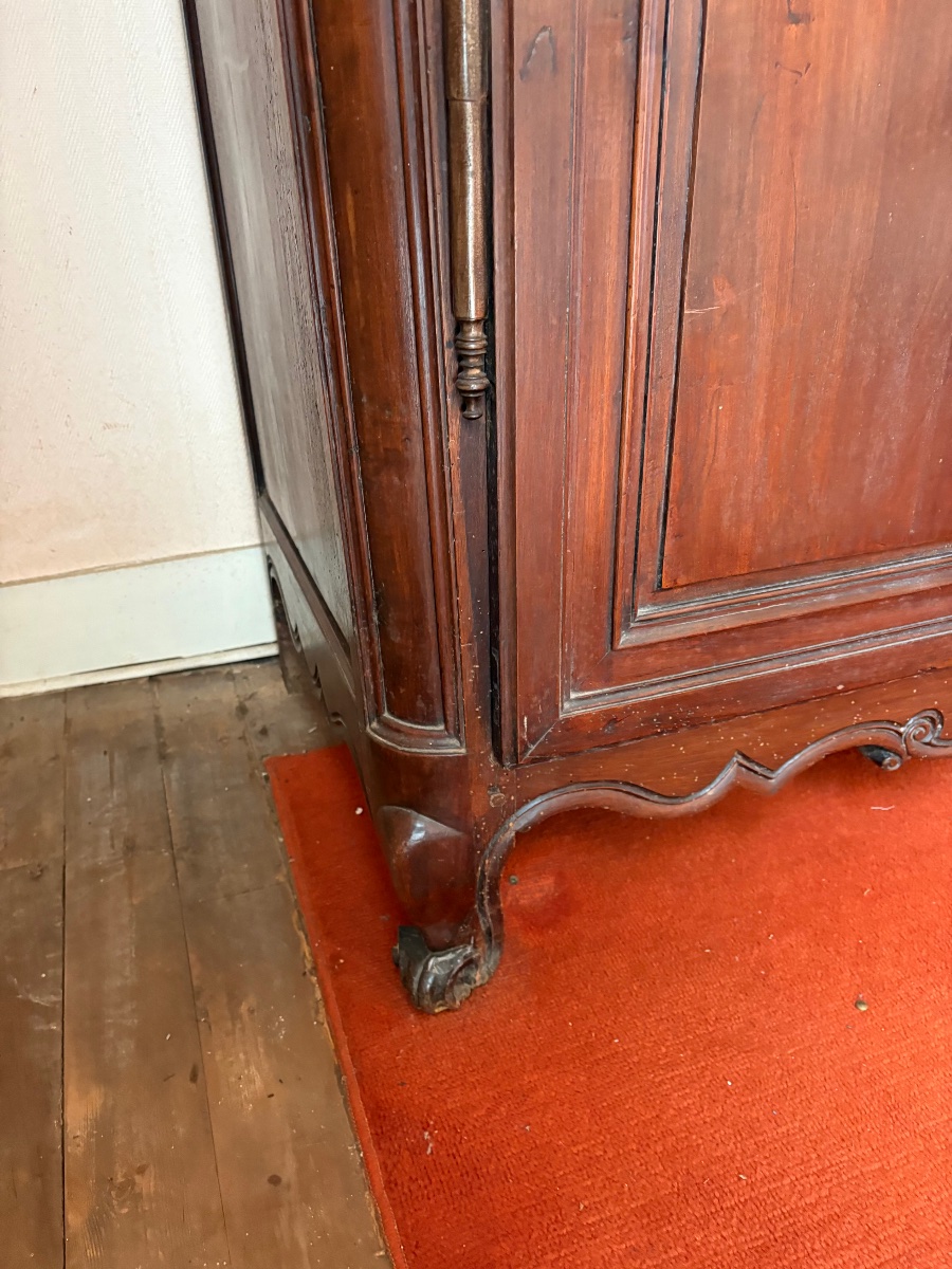 18th-century Mahogany Bordeaux-style Louis XV Cabinet-photo-4