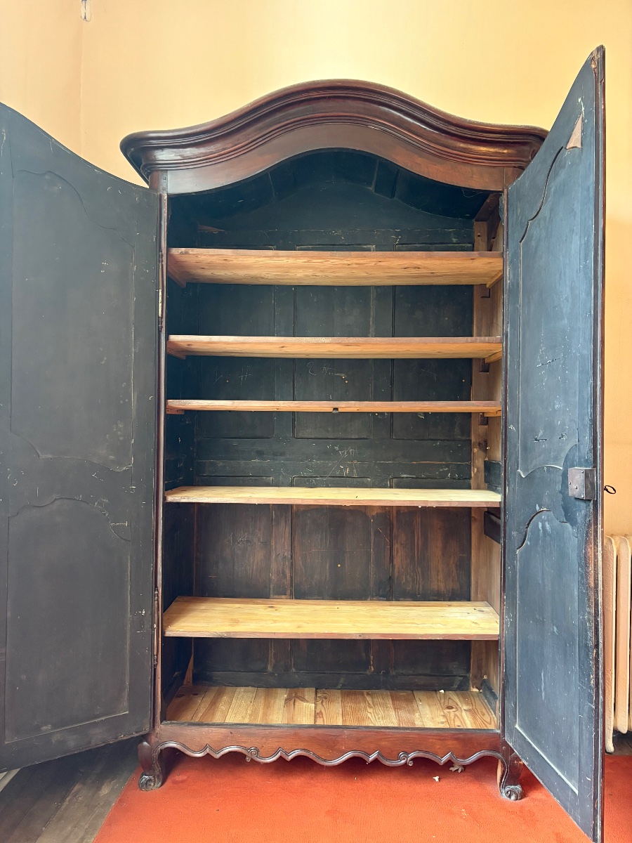 18th-century Mahogany Bordeaux-style Louis XV Cabinet-photo-3