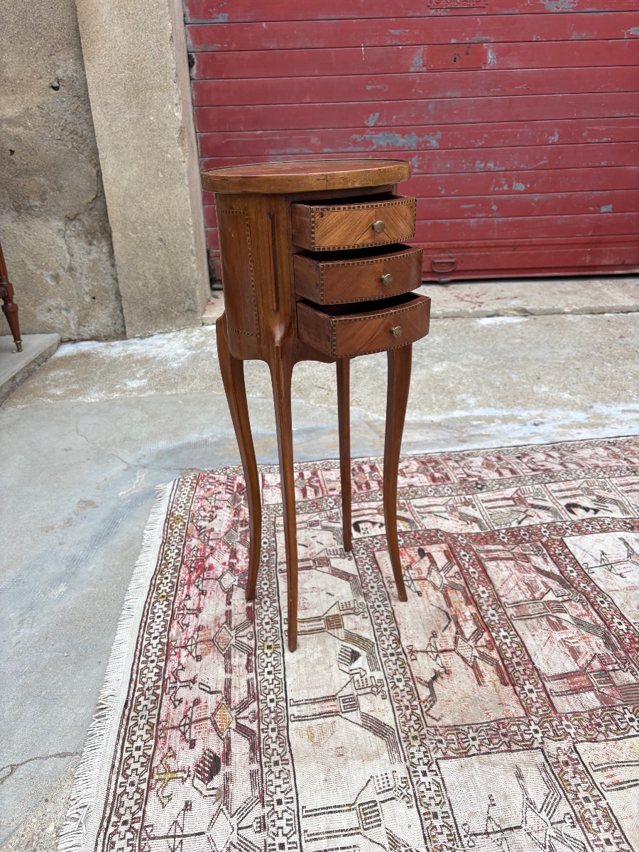 Petite table d’appoint de style Louis XV, d’époque XIXe siècle-photo-4
