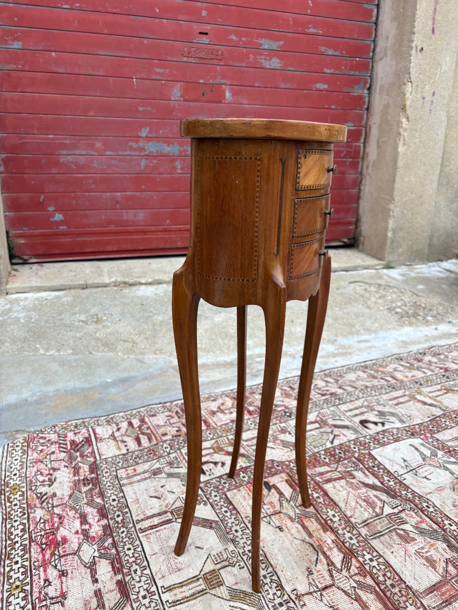 Petite table d’appoint de style Louis XV, d’époque XIXe siècle-photo-4