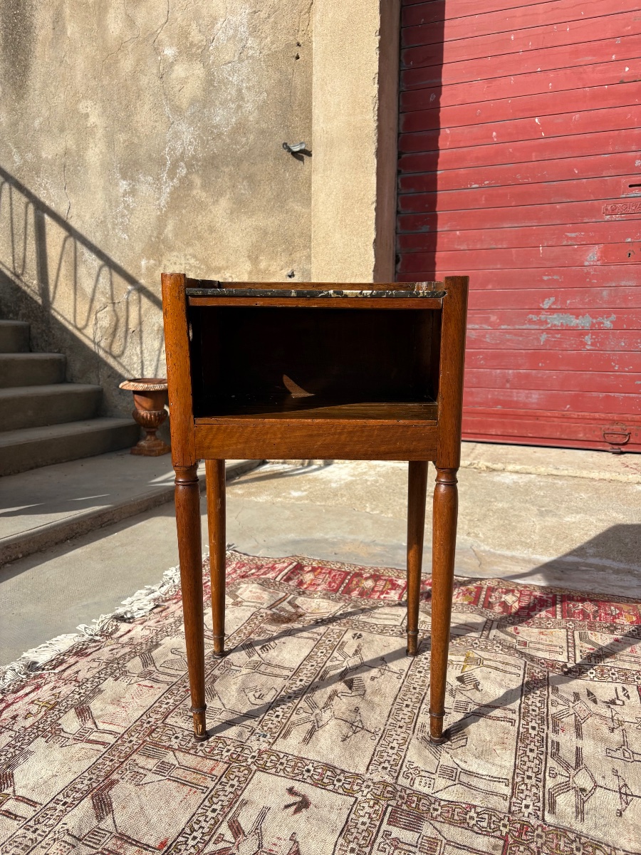 Louis XVI-style Snack Table, Made Of Burl Wood, Dating From The 18th Century-photo-1