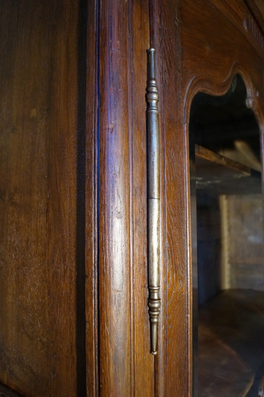 Armoire Bibliothèque ,louis XV En Chêne ,d'époque XVIIIé-photo-4