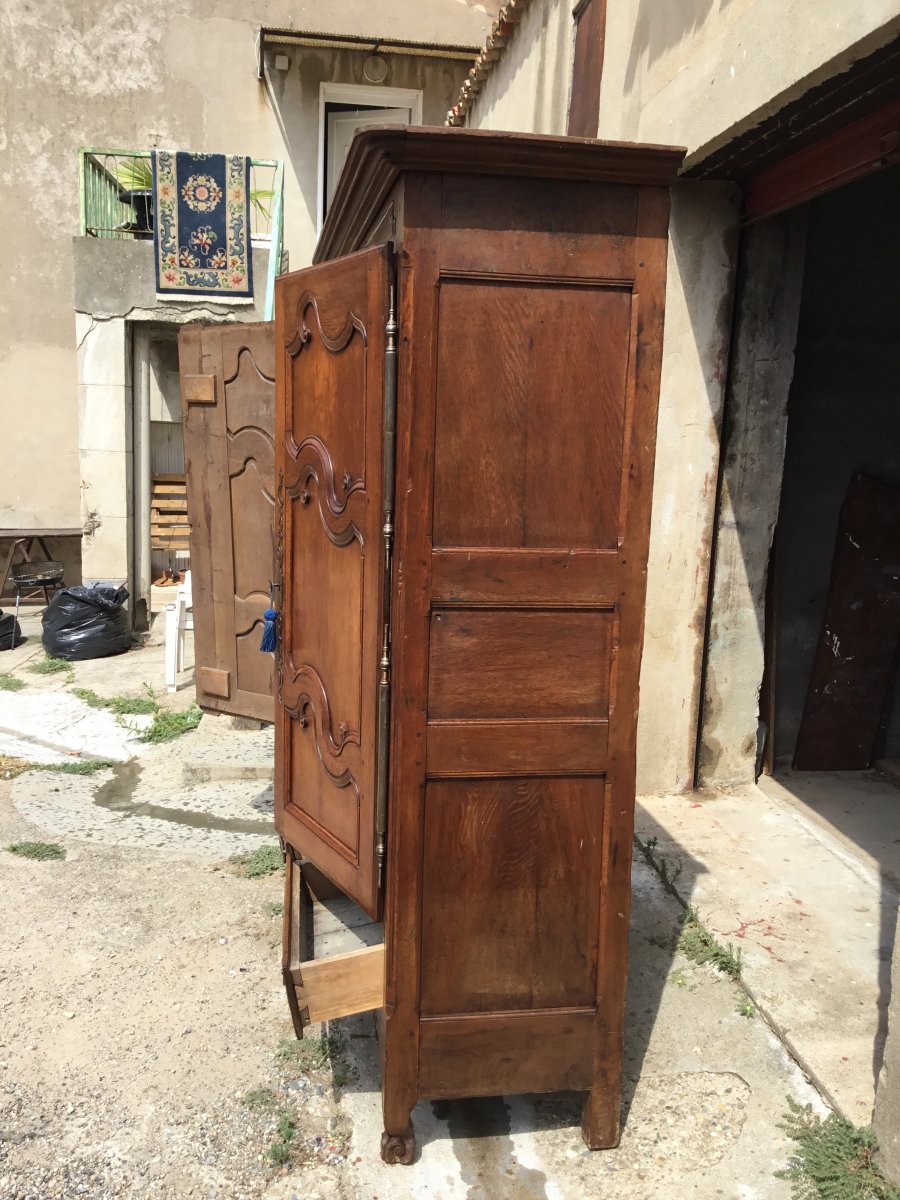 Armoire Lorraine Louis XV  En Chêne Blond époque XVIIIé -photo-2