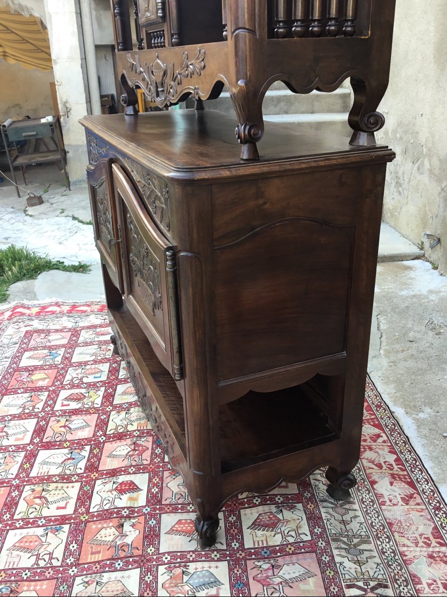 Buffet Provençale Panetière de style Louis XV En Noyer époque 1900-photo-2