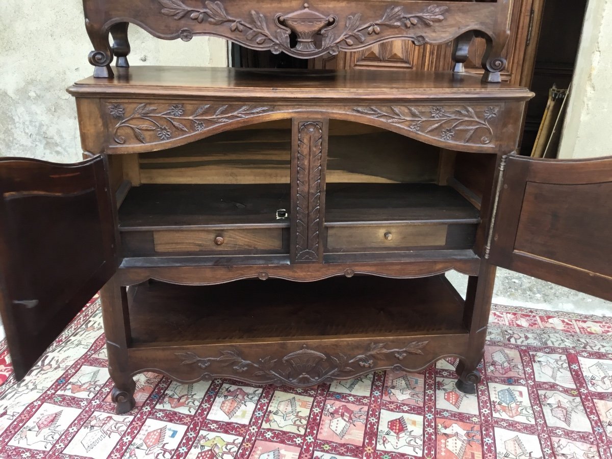 Buffet Provençale Panetière de style Louis XV En Noyer époque 1900-photo-7