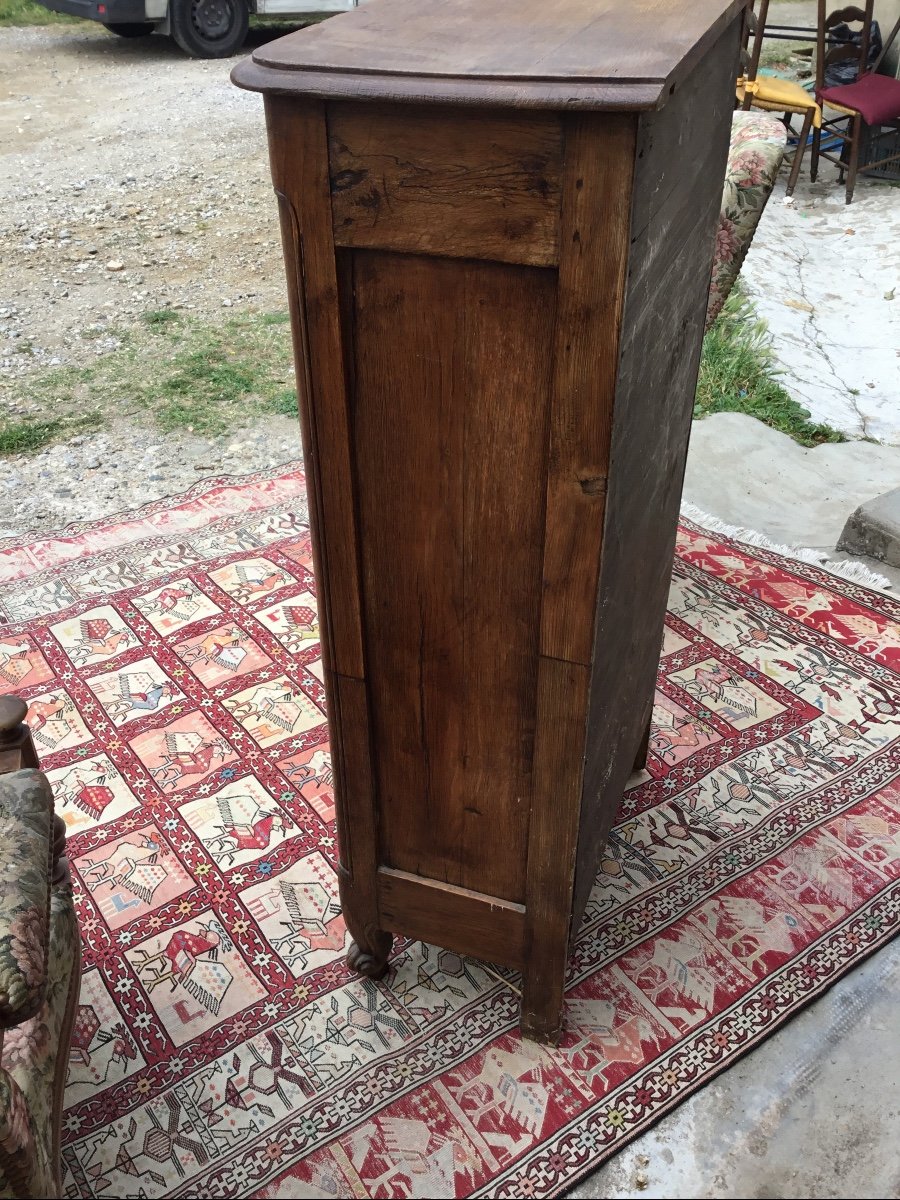 Louis XV Style Confiturier In Oak 19th Century-photo-6
