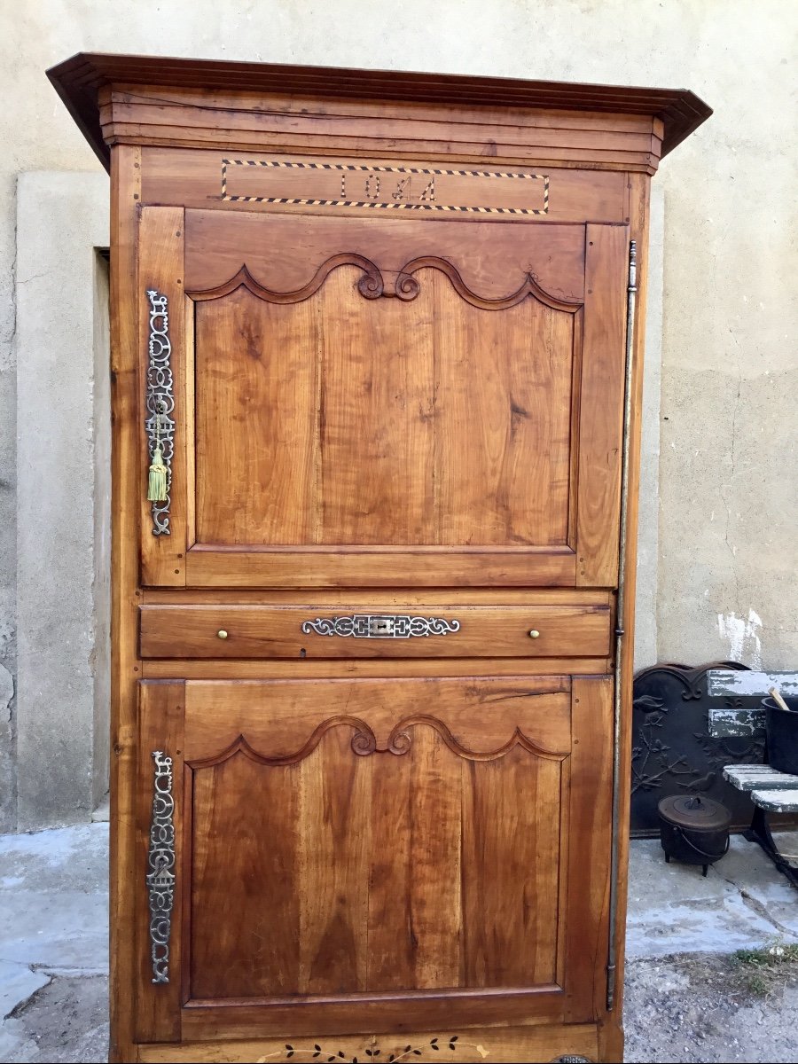 Vendéen Cabinet In Louis XV Style In Cherry, 19th Century-photo-2