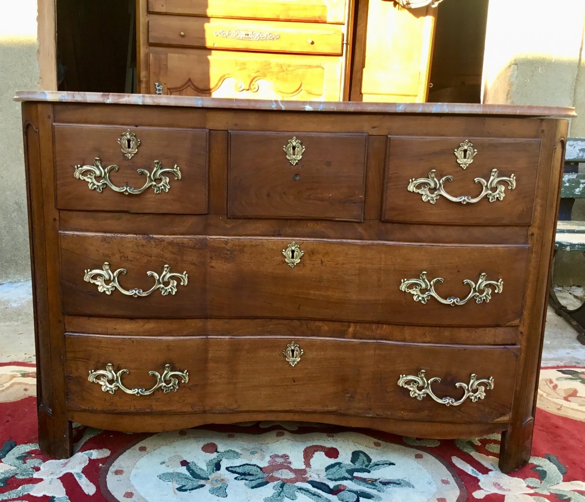 18th Century Regency Crossbow Commode In Walnut-photo-2