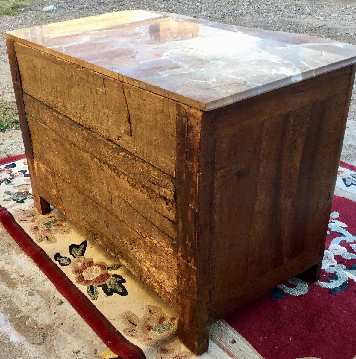 18th Century Regency Crossbow Commode In Walnut-photo-5