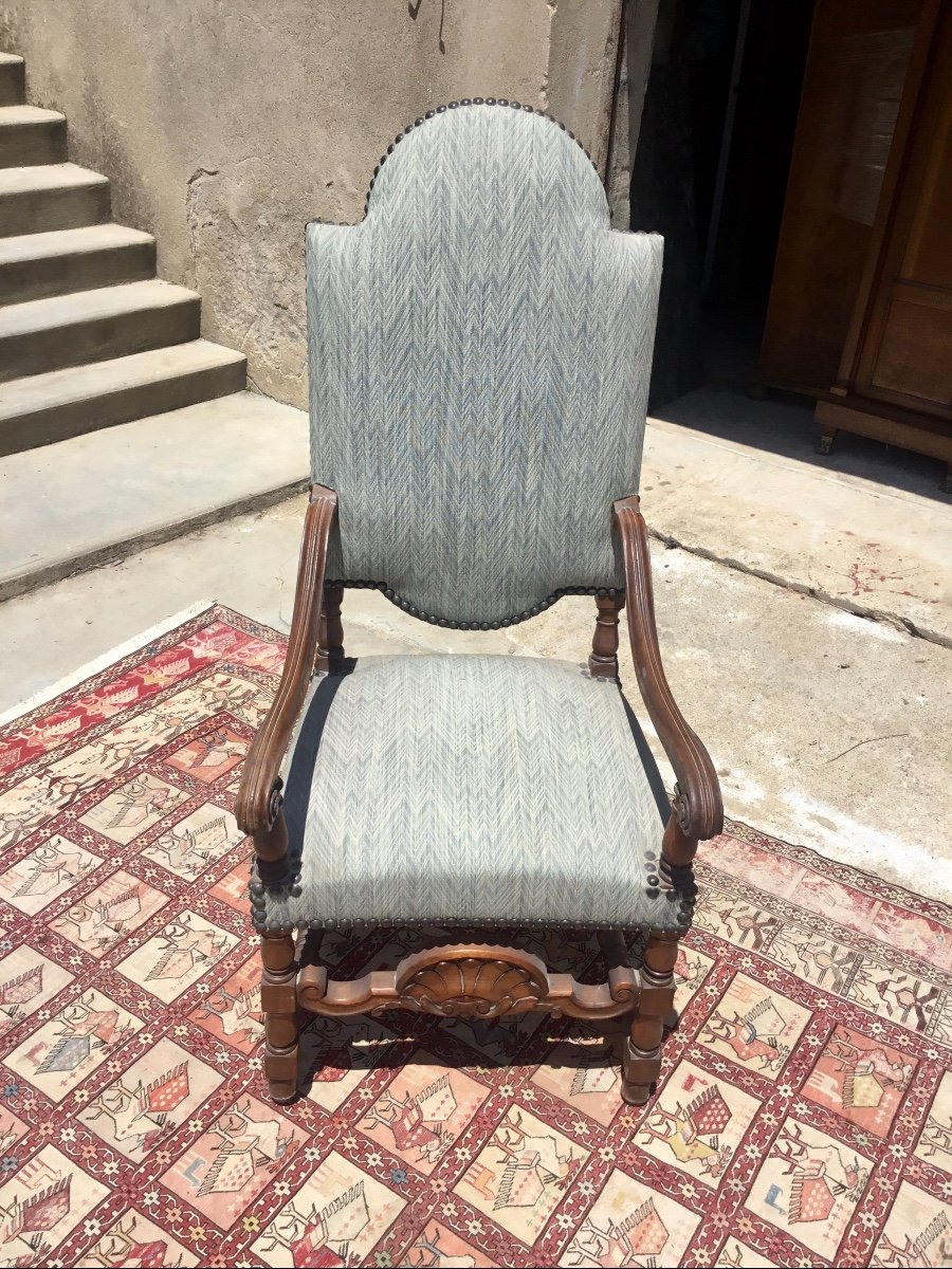 Regency Style Armchair 19th Century-photo-2
