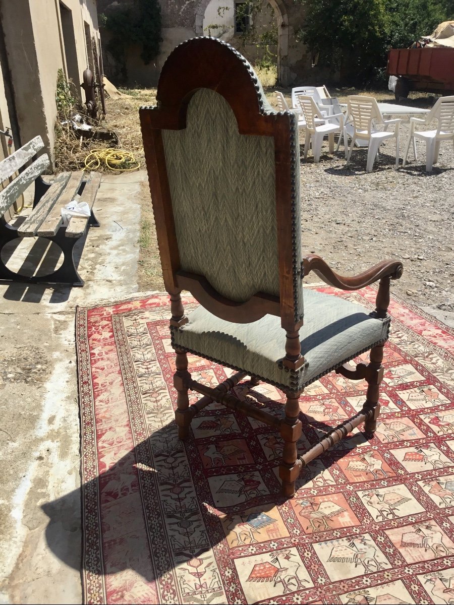 Regency Style Armchair 19th Century-photo-3
