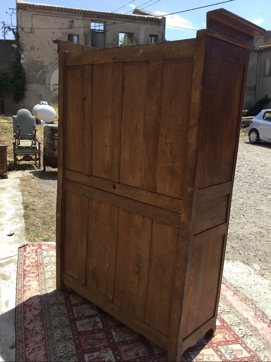 Louis XV Wardrobe In Fruit Wood Eighteenth Time-photo-2