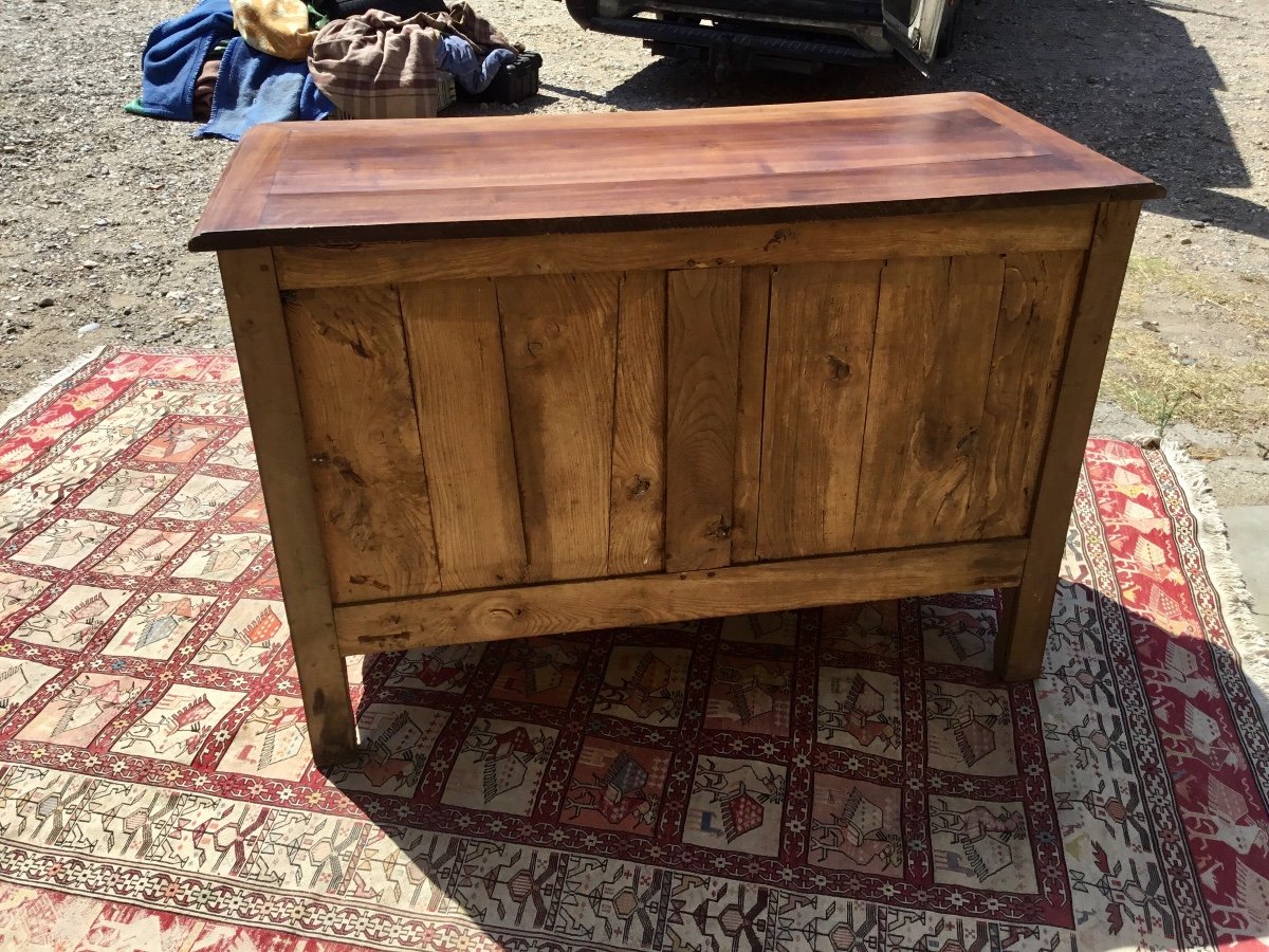 Commode Louis XV En Noyer époque 19emsiècle -photo-2