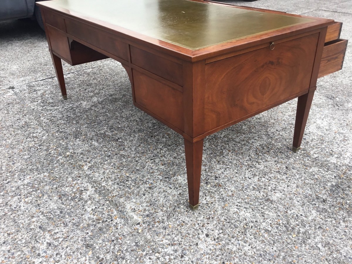Directoire Style Minister's Desk In Mahogany 1900 Period-photo-2