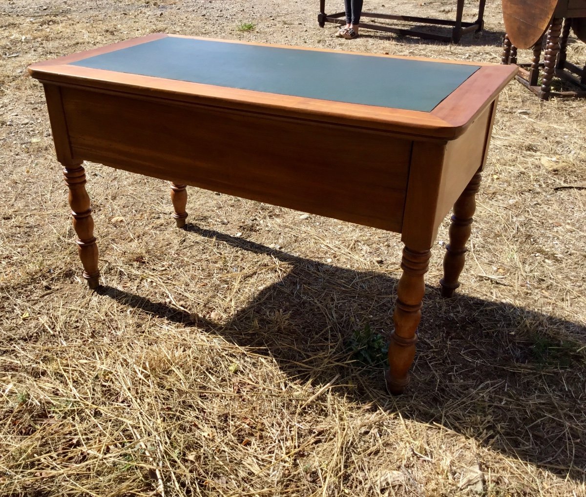 Louis Philippe Desk In Cherry 19th Century-photo-1