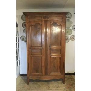 Louis XV Lyonnaise Wardrobe In Walnut, Eighteenth Time