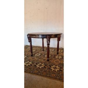 Empire Style Table With Swan Necks In Mahogany, 1900 Period