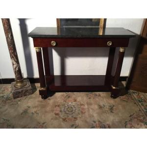 Empire Mahogany Console, 19th Century.