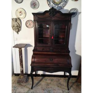 Library, Secretary, Napoleon III, In Mahogany 19th Century Period