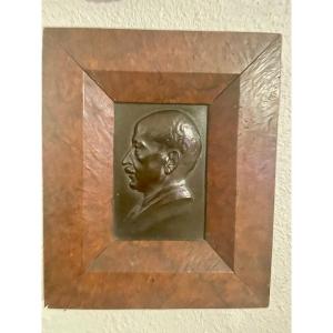 Portrait Bronze P: Capellero époque XIXeme. 