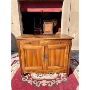 Buffet, Two Provencal Doors In Walnut, 18th Century 