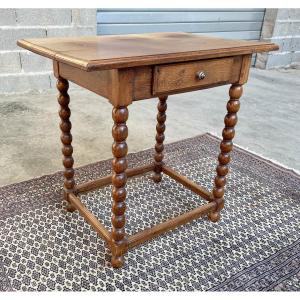 Small Louis XIII Oak Between Two Table, 19th Century.
