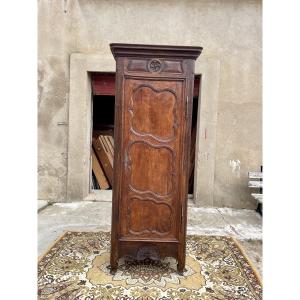 Louis XV Bonnetiere In Walnut From The 18th Century 