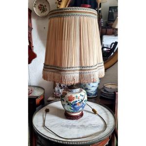 Chinese Porcelain Lamp From The Late 19th Century
