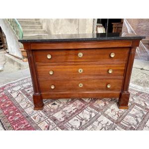 Commode empire en acajou, d epoque XIXE siècle 