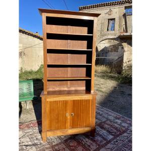 Empire-style Mahogany Bookcase From The 19th Century 
