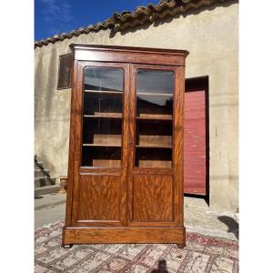 Bibliothèque,,, restauration en acajou d’époque XIXÉ siecle 