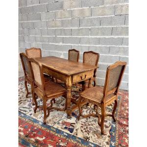 Table de ferme louis XIII, en chêne, d epoque XVIIem siècle 