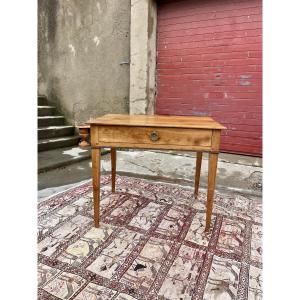 Petite table d’entre deux en noyer , d’époque, directoire 18e