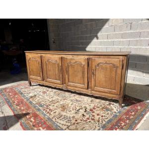 Louis XV Four-door Oak Sideboard, 18th Century