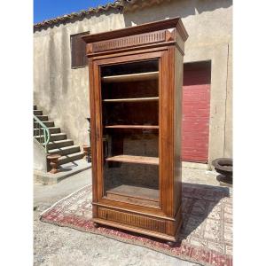 Bibliothèque,,,, Napoléon, III, en noyer d’époque XIXE siècles 