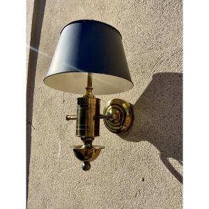 Alors applique murale de style Empire en laiton années 1950