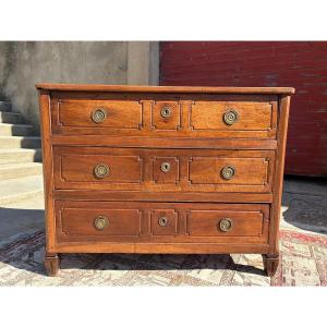 Ordering, Secretary, Louis XVI, In Walnut From The 18th Century